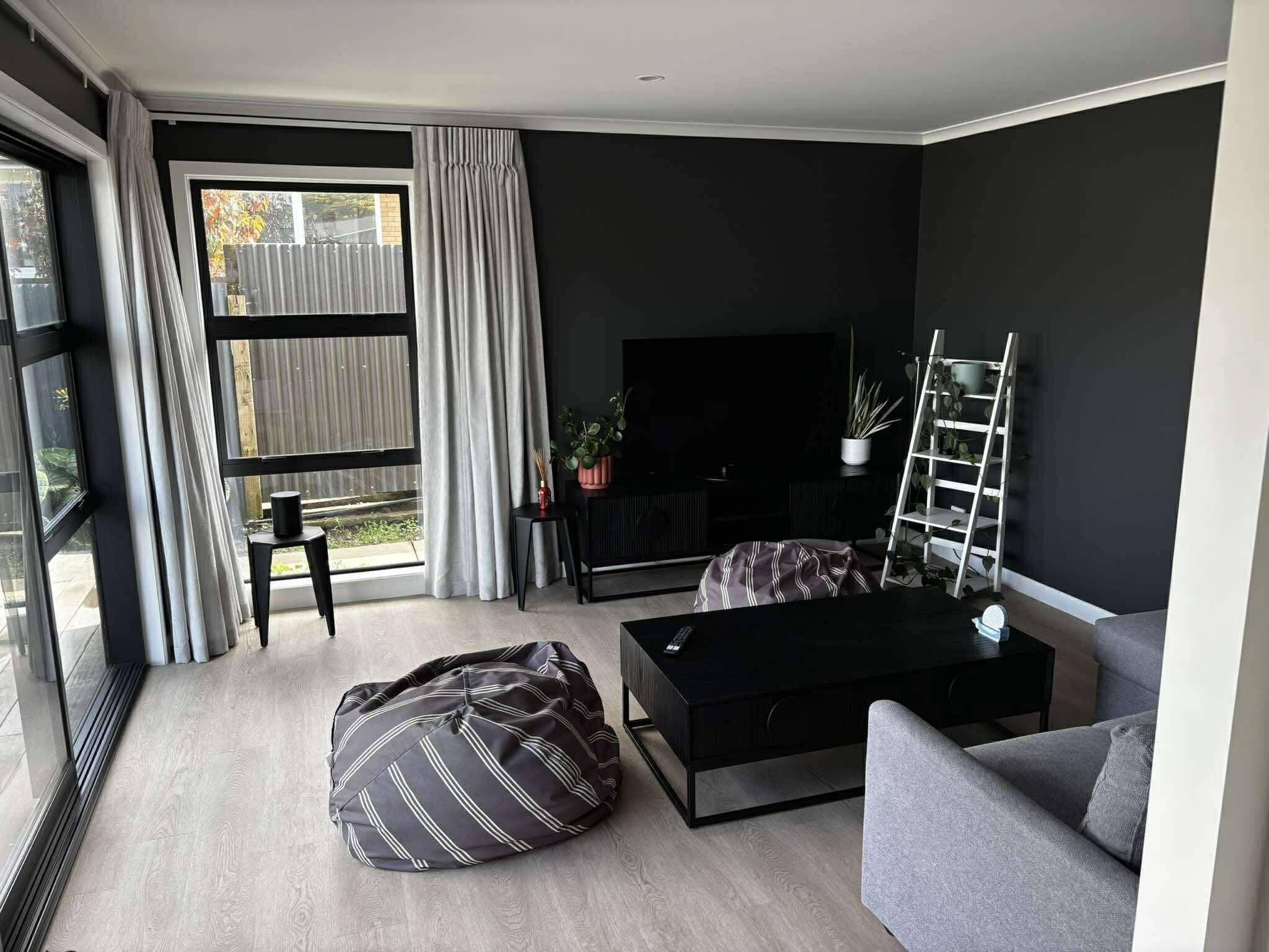 Renovated living room at Lakeside